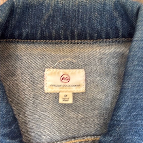 Womens AG Classic Blue Denim Jacket Size Medium - Picture 2 of 3